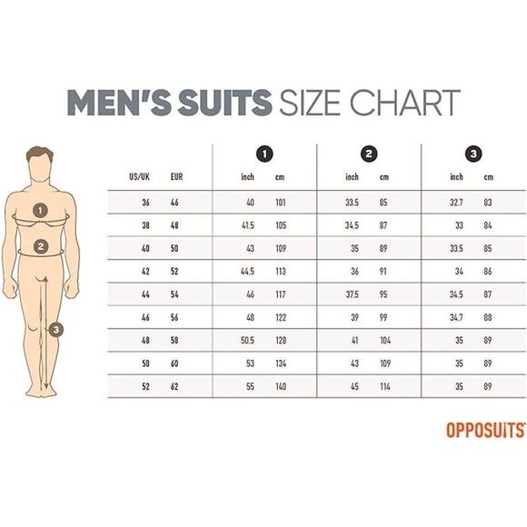 OppoSuits Christmas Suit Complete Xmas Suit: Includes Jacket, Pants, Size 38 - Picture 11 of 12